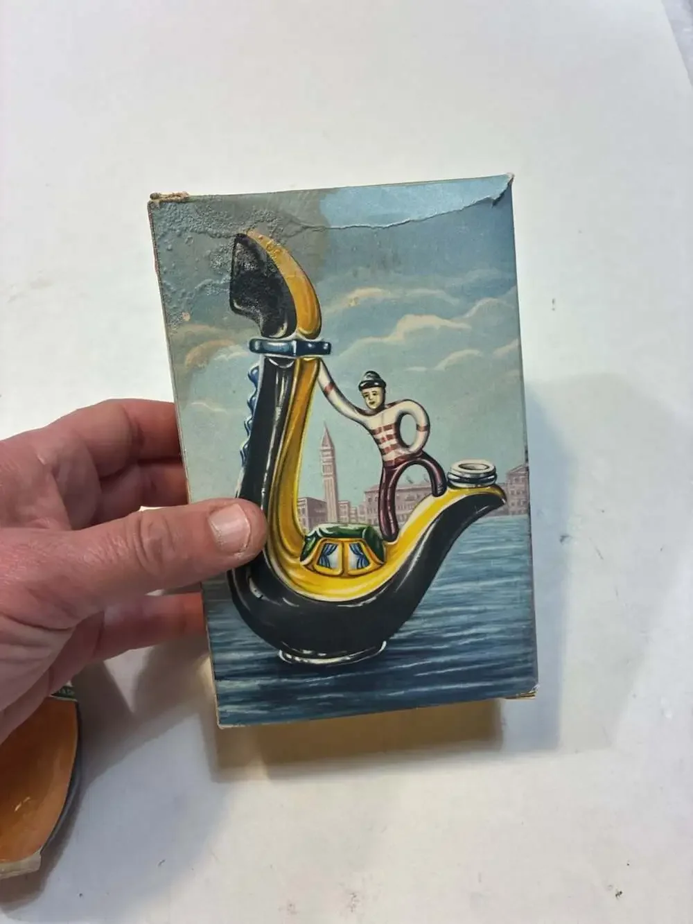 Vintage Girolamo Luxardo Ardo Cherry Wine Gondola Ceramic Decanter